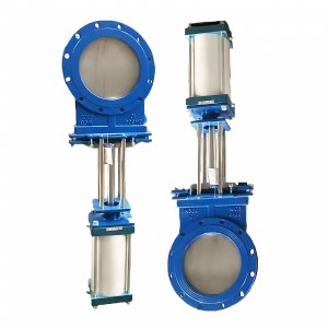 氣動(dòng)刀閘閥：PZ673Y-16C，DN250，介質(zhì)灰渣混